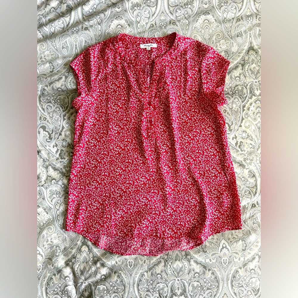 Monday Fun Coral Blouse M